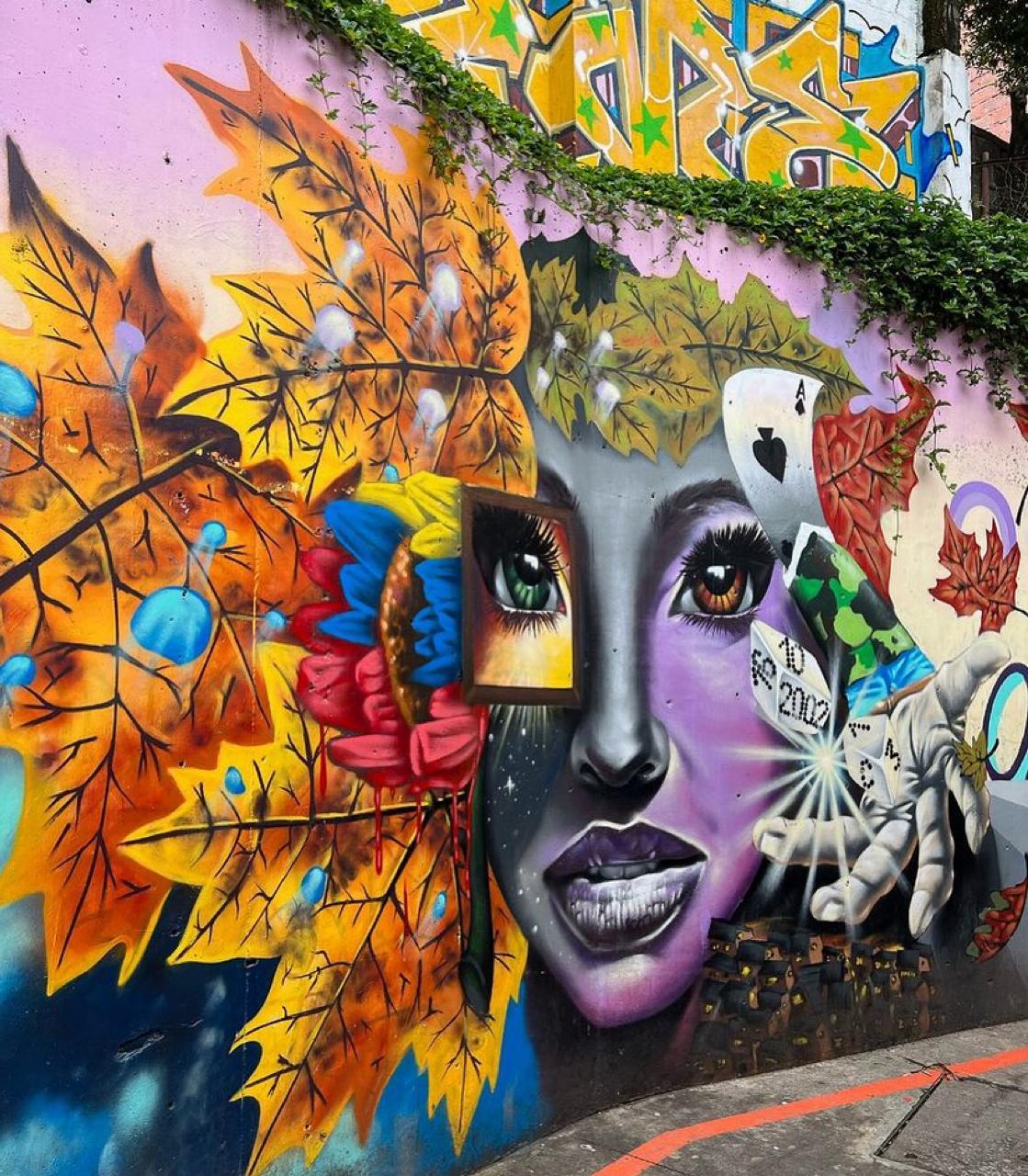 Visita los graffitis en la comuna 13 Medellín